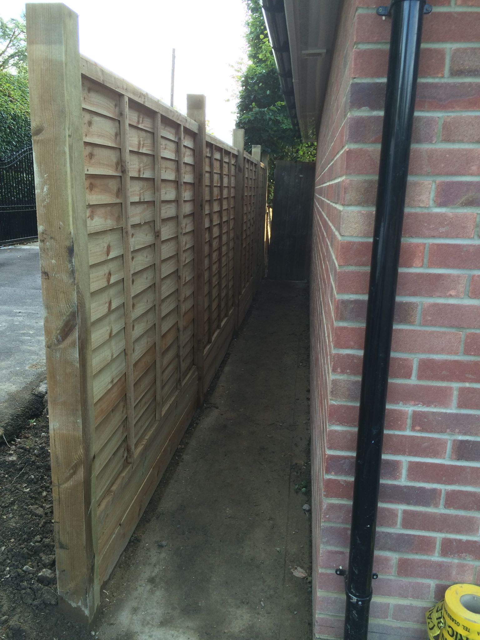 Conrete fence posts and panels