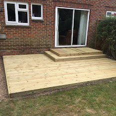 Three Tiered Softwood Timber Decking